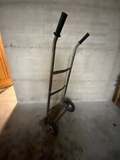 carrello portapacchi a 2 ruote in gomma usato - acciaio zincato - molto robusto