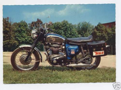 Cartolina moto bsa lightning - bsa,
