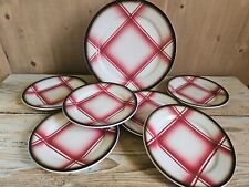 Galvani Pordenone Angelo Simonetto Servizio 6 Piatti Vassoio Aerografo Piatto