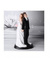 CAKE TOPPER MATRIMONIO SPOSO SPOSA SPALLE CONTRO SPALLE B