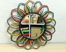 Specchio Vintage a forma di Fiore - Ferro battuto e Vetro