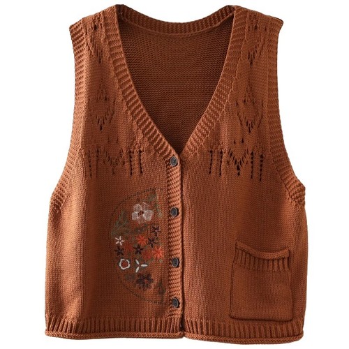 Donna maglia cardigan scollo - maglia, a
