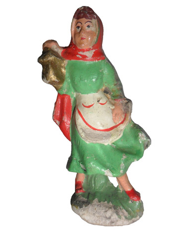 Statuina presepe ragazza con - presepe,
