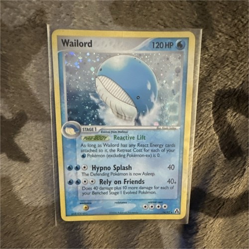 Nintendo wailord ex - wailord, 14/92