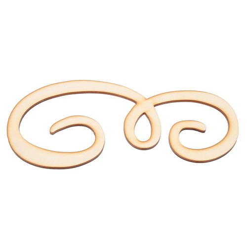 Lettere legno corsivo alfabeto - legno,