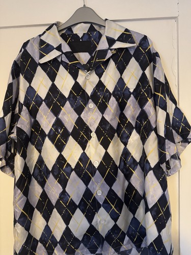 Prada argyle patterned - prada, silk