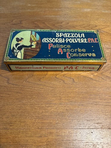 Scatola latta spazzola - scatola, in