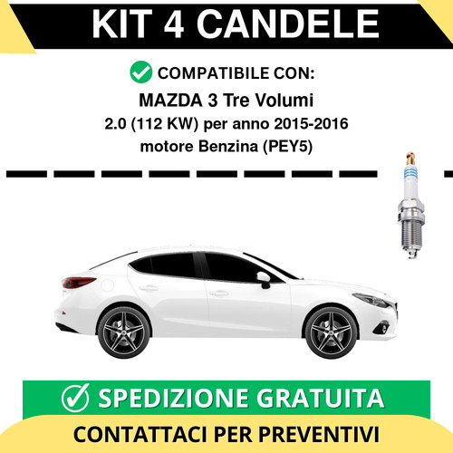 Kit candele per mazda tre - candele,