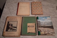 LOTTO 5 VECCHI LIBRI LATINO SCOLASTICI GRAMMATICA STORIA ROVINATI Leggi Descriz