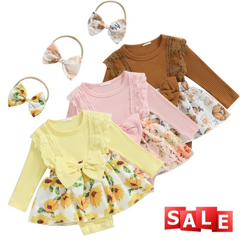 Body neonato bambina floreale
