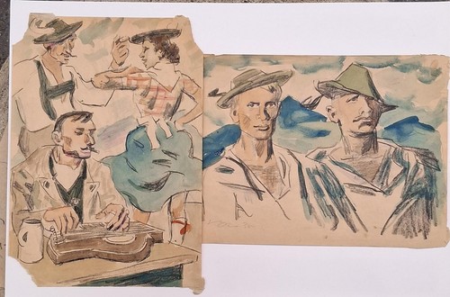 Due disegno originale - disegno, 30