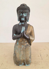 Statua di Buddha Seduto in Meditazione in Bronzo del Primo 900