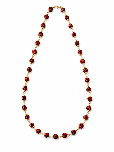 Collana perle rudraksha - collana,