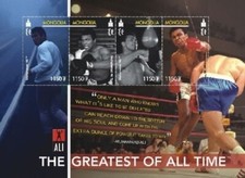 Mongolia 2007 - Muhammad Ali Boxe - Foglio di 4 francobolli MNH