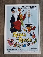 Locandina Poster Stampa Film La Spada Nella Roccia Walt Disney Con Cornice 21x30