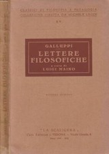 Lettere filosofiche. . Pasquale Galluppi. 1941. II ed.