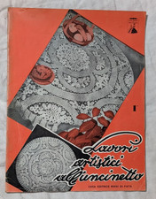 LAVORI ARTISTICI ALL'UNCINETTO 1 - MANI DI FATA  marzo 1975