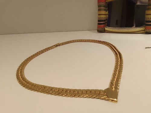 Collana napier tono - tono, oro
