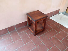 tavolino basso porta vasi porta lampada in nlegno di abete e rifinito a cera