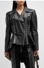 Giacca di pelle Alexander McQueen 42