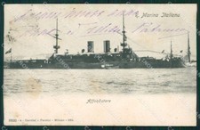 Napoli Marina Militare Affondatore cartolina XB1929