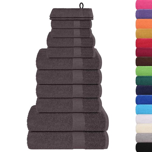 Vidaxl set asciugamani 12 - set, di