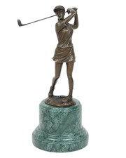 Scultura In Bronzo Golfista H