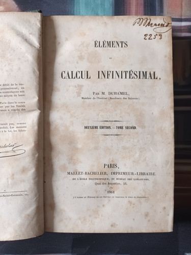 Elements calcul infinitesimal
