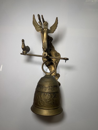 Vintage brass angel bird - brass,