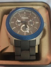 Orologio Cronografo Fossil da uomo - Modello FS4659 - Quadrante blu/grigio