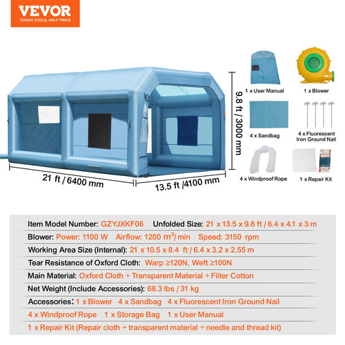 Vevor cabina verniciatura - di,