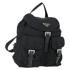 Zaino PRADA nylon nero argento