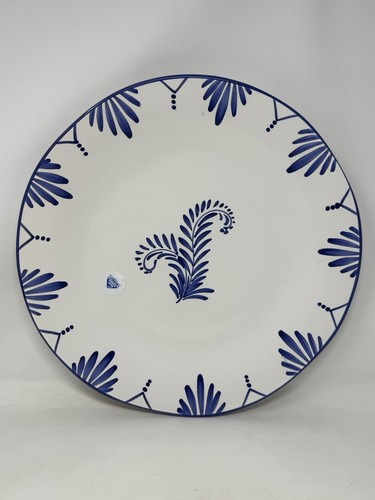 Ceramica bianco blu piatto - ceramica,