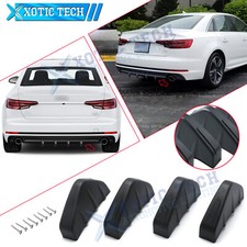 4x Matte Black Rear Bumper