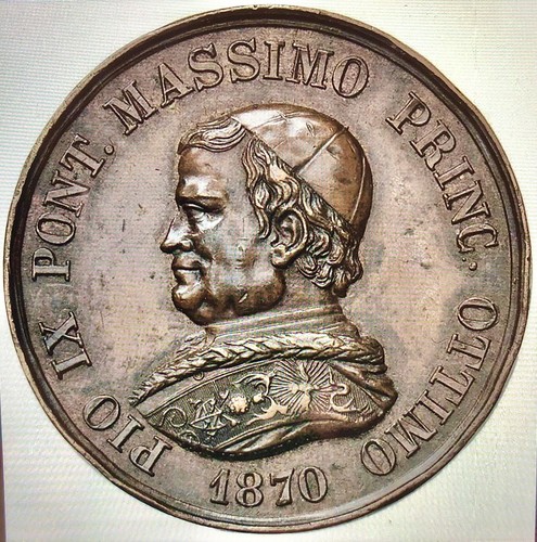Papa pio medaglia in - ix,