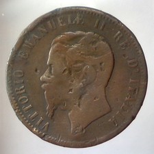 REGNO D'ITALIA 10 centesimi  1862 M