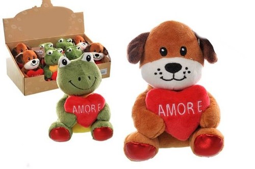 Peluche soft cane rana - soft, "cane&rana"