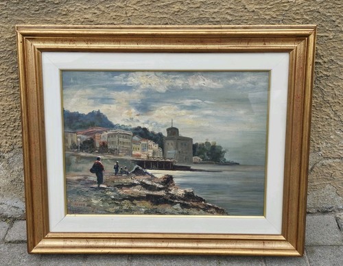 Dipinto tavola veduta - dipinto,