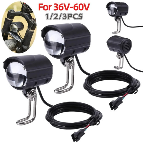 36v 60v bike horn light - 36v-60v, e-bike