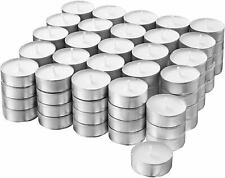 100-400 Tealight Bianco 4 H Combustione Candele Luci da Tè IN Alluminio Manica