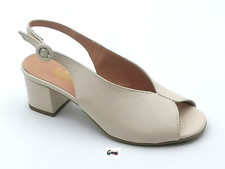 Sandali donna tacco Soffice Sogno E5TR30C1T scarpe eleganti comode pelle Burro