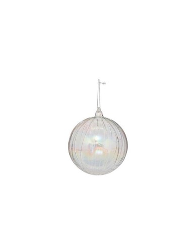 Sfera righe 14cm vetro - 14cm,