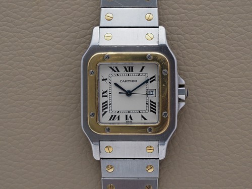 Cartier santos carree two tone - two,