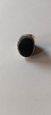 Gold Ring With Black Stone