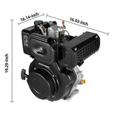 Motore Diesel Industriale 4 Tempi 10HP 418CC 186FA Raffreddamento Aria Monocilindrico
