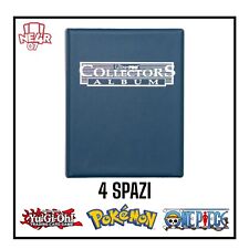 album raccoglitore per carte pokemon yu gi oh one piece Ultra Pro blu 4 tasche