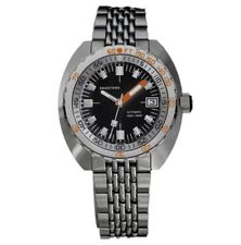 Seestern Sub 300 Automatico Acciaio Nero Datario Diver Orologio Uomo