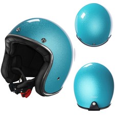 CASCO JET MOTO CAFE RACER