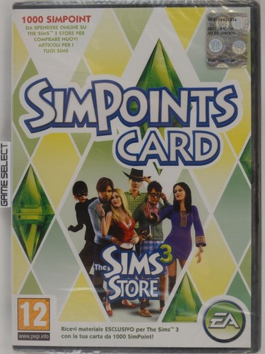 1000 simpoints card the sims - 1000,