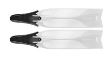 C4 carbon Ghost UP Fins clear
